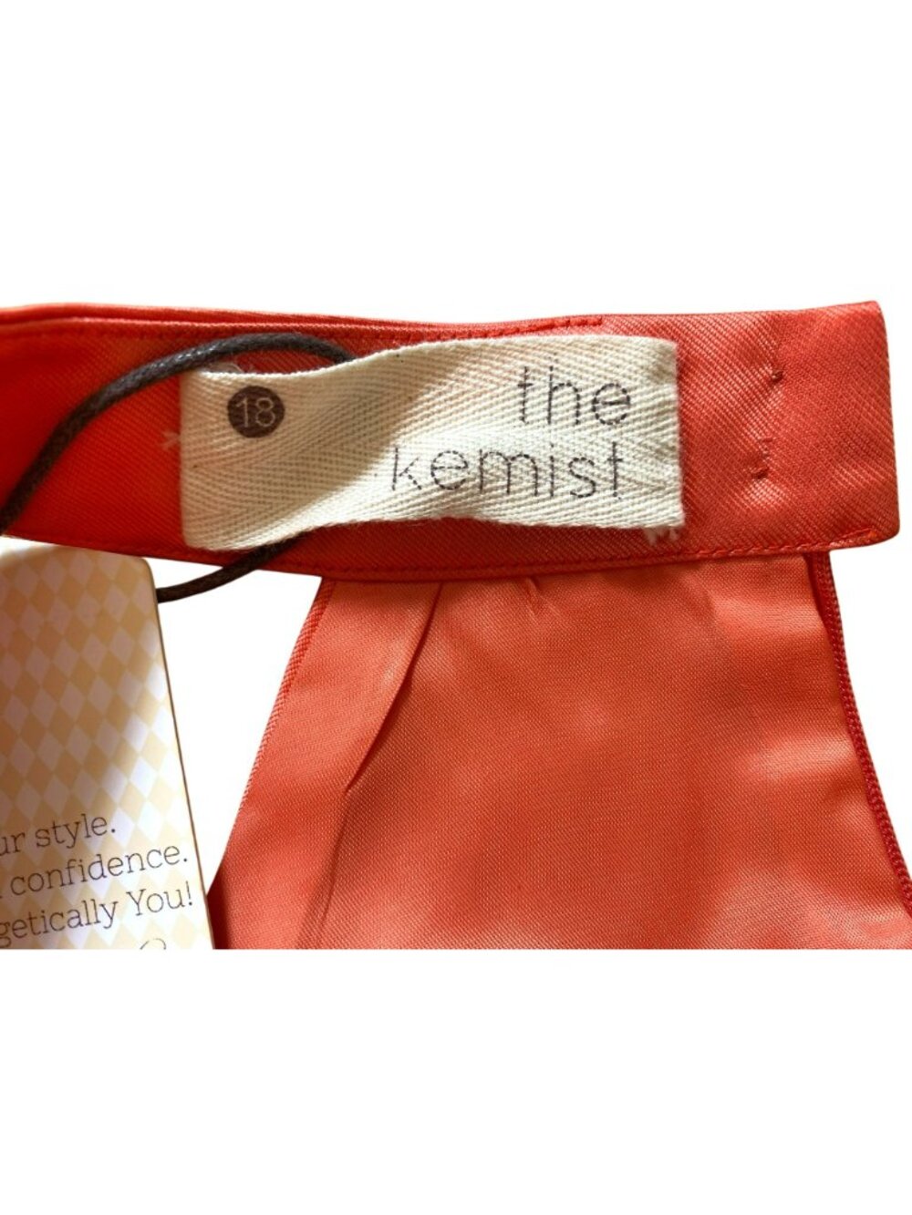 The Kemist Orange Sleeveless Halter Ruffled Mini Short Dress Size 18 Orig $250! - Picture 7 of 9